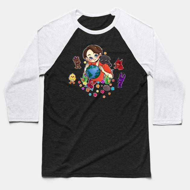 WWF Charity Event Tee - FNAF Baseball T-Shirt by dawko